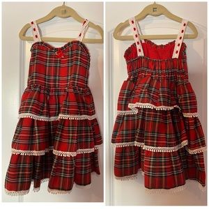 Girls size 5 plaid dress
